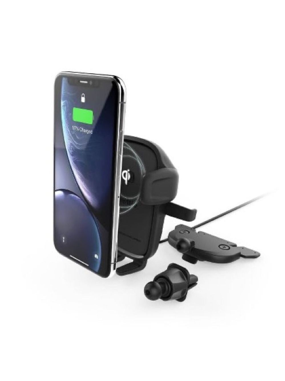 iOttie Easy One Touch Wireless 2 Air Vent/CD 10W Charging Mount - Black